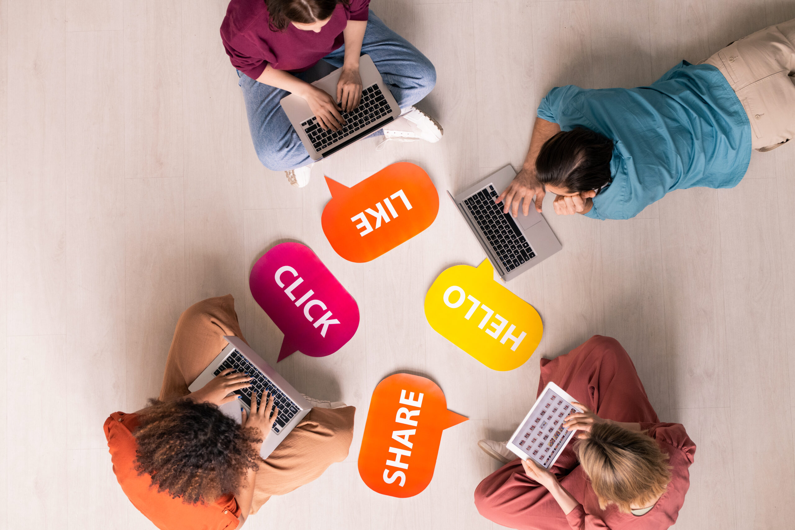 A digital collage showcasing logos and interfaces of top organic marketing platforms including YouTube, Facebook, Instagram, Pinterest, Twitter/X, WordPress, LinkedIn, Medium, and Quora, connected by arrows to represent a strategic content flow driving organic website traffic.